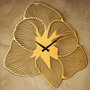 Wallity Reloj de Pared Metal APS039 - Dorado, 70 x 70 cm, Mecanismo Silencioso, Decorativo